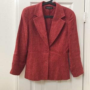 GUESS vintage 1990s Red Linen Blazer
